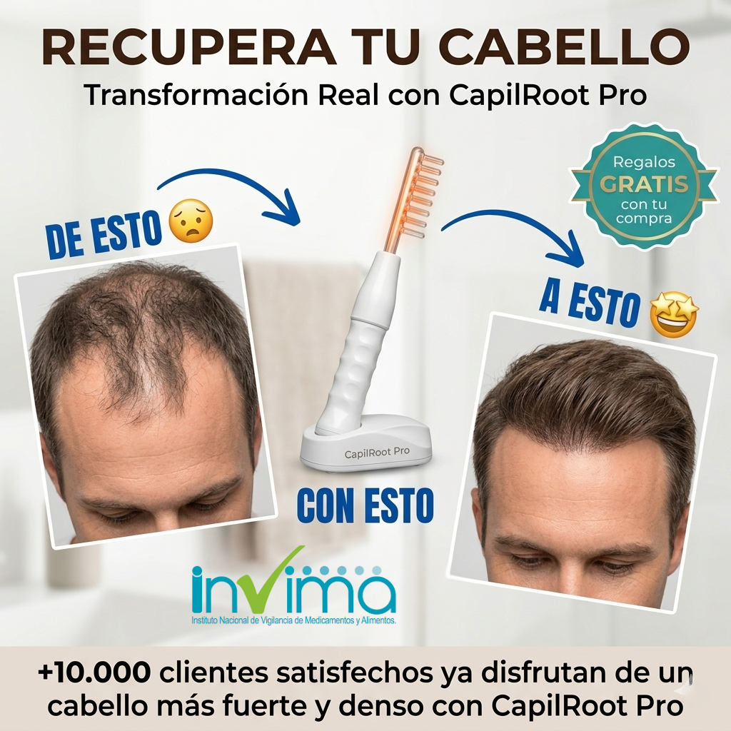 CapilRoot Pro - Recupera tu cabello con tecnología clínica, en solo 8 minutos al día