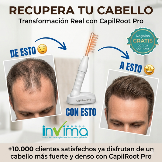 CapilRoot Pro - Recupera tu cabello con tecnología clínica, en solo 8 minutos al día